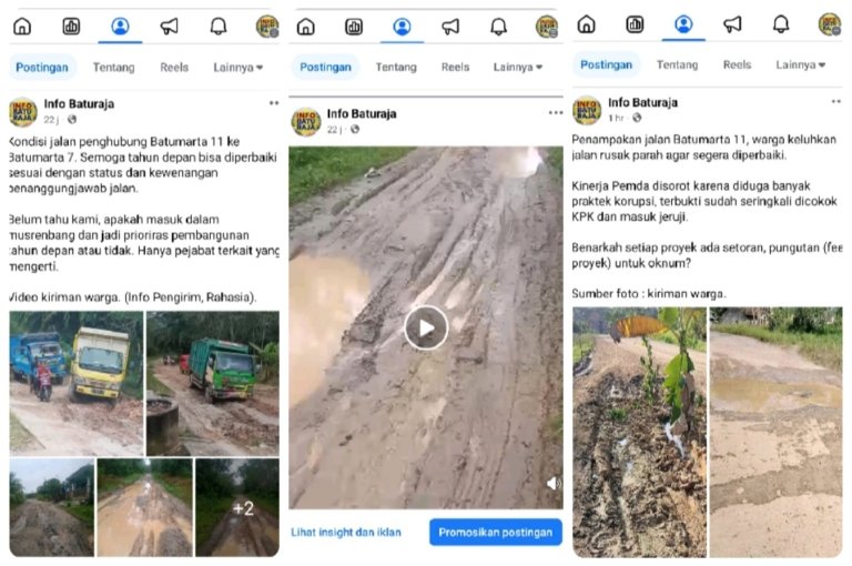 Warga Batumarta Tagih Janji Bupati Teddy Meilwansyah untuk Perbaiki Akses Jalan yang Rusak Parah
